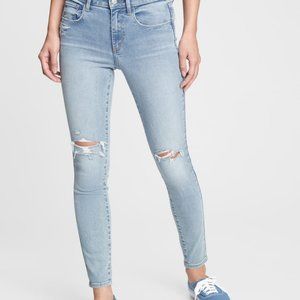 Mid Rise Distressed Universal Jeggings with Washwell | Size 25R